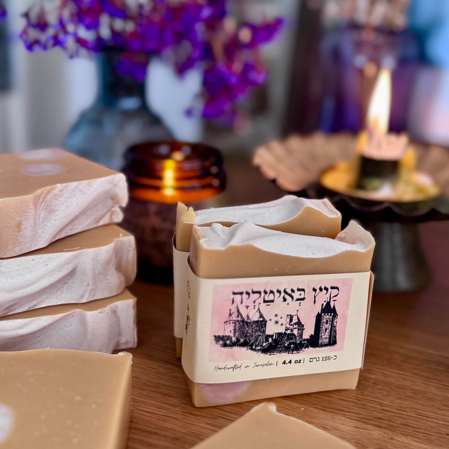 נר ארומתרפי בעבודת יד - קַיִץ בְּאִיטַלְיָה – תמונה 2